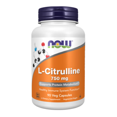 NOW L-Citrulline 750 мг 90 веган капс