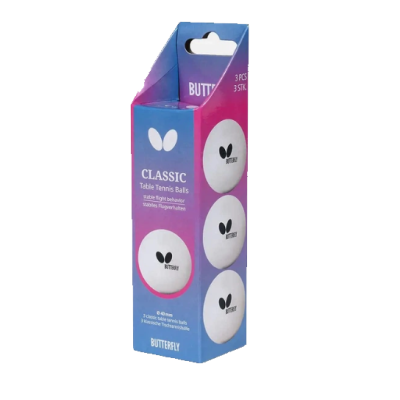 М'ячі для настільного тенісу Butterfly Classic Balls 3 шт М'ячі для настільного тенісу Butterfly Classic Balls 3 шт