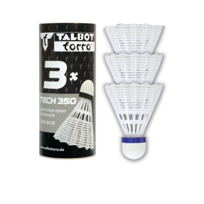 Воланы Talbot Tech 350 Shuttle white, MEDIUM 3шт