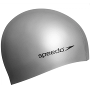 Шапка для плавання Speedo FLAT SILICONE CAP AU сріблястий Уні OSFM