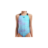 Купальник закритий для дівчат Arena MULTI COLOURS SWIMSUIT V BACK блакитний, чорний Діт 152 см