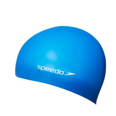 Шапка для плавания Speedo FLAT SILCONE CAP TEAM JU синий Дет One Size