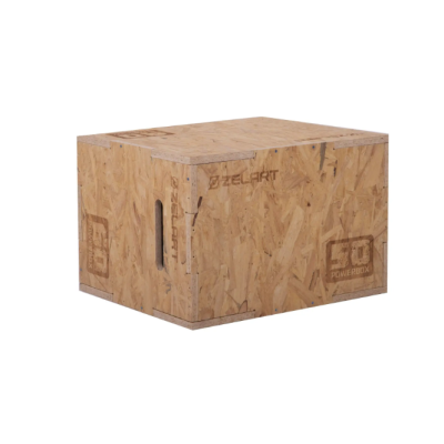 Бокс пліометричний тумба для кросфіту Пліобокс Wood Plyo box Zelart FI-3636-1 1шт 60см світло-коричн