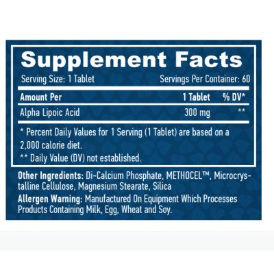 HL Alpha Lipoic Acid (Time Release) 300 мг - 60 таб