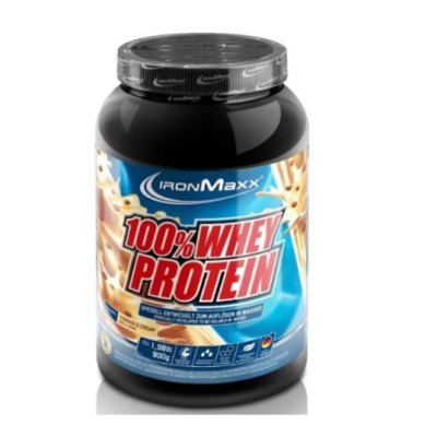 IronMaxx 100% Whey Protein - 900 г (банка) - Печиво - крем
