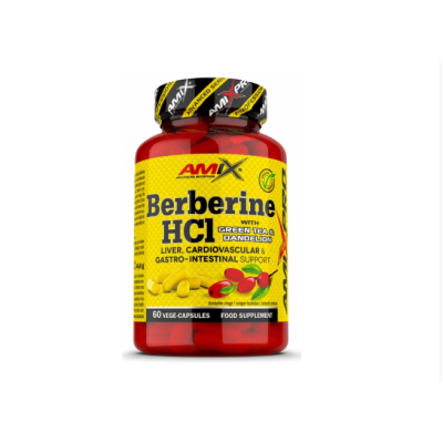 AMIX AmixPro Berberine HCl with GreenTea & Dandelion - 60 веган капс