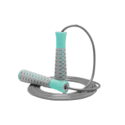 Скакалка PowerPlay 4206 Jump Rope PRO+ Серо-мятная (2,75m.) 