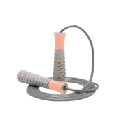 Скакалка PowerPlay 4206 Jump Rope PRO+ Сіро/Рожева (2,75m.)