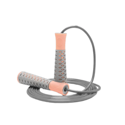 Скакалка PowerPlay 4206 Jump Rope PRO+ Сіро/Рожева (2,75m.)