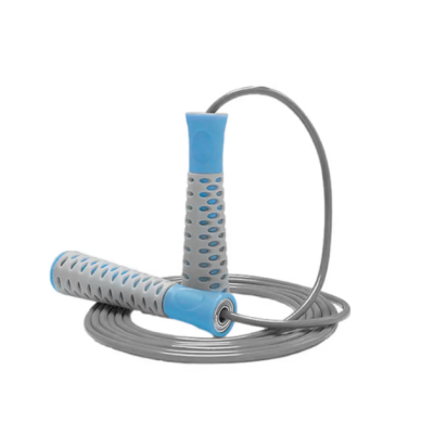 Скакалка PowerPlay 4206 Jump Rope PRO+ Сіро/Синя (2,75m.)