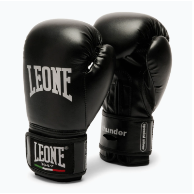 Боксерські рукавиці Leone GN383 THUNDER Black 16 унцій