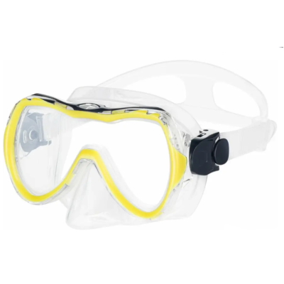 Маска для дайвинга Aqua Speed ​​ENZO 6073 желтый, черный, прозрачный детский OSFM
