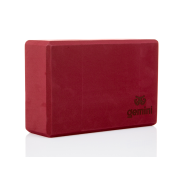Блок для йоги Gemini Eva Pro 180г 23х15х7,5см (Бордовий) Burgundy GBK-1010