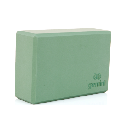 Блок для йоги Gemini Eva Pro 180грам 23х15х7, 5см (Димчасто-Зелений) Smoke Green GBK-1004