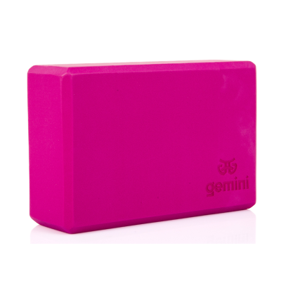 Блок для йоги Gemini Eva Pro 180грам 23х15х7, 5см (Рожевий) Pink GBK-1003