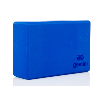 Блок для йоги Gemini Eva Pro 180грам 23х15х7, 5см (Синій) Blue GBK-1001