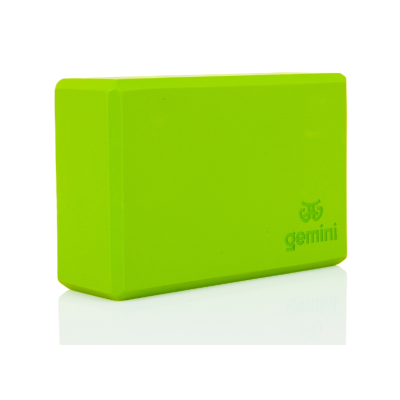 Блок для йоги Gemini Eva Pro 180грам 23х15х7,5см (Зелений) Green GBK-1012
