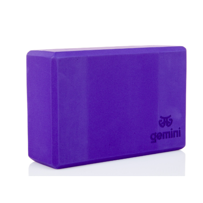 Блок для йоги Gemini Eva Pro 180грам 23х15х7,5см (Фіолетовий) Purple GBK-1011