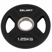 Блинчики диски TPU 2 Handle металлическая втулка Zelart TA-6996-1_25 ø51мм 1,25кг черный (TA-6996-1_25)