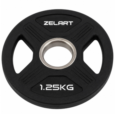 Блинчики диски TPU 2 Handle металлическая втулка Zelart TA-6996-1_25 ø51мм 1,25кг черный (TA-6996-1_25)