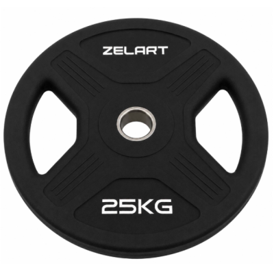 Млинці диски TPU 2 Handle металева втулка Zelart TA-6996-25 ø51мм 25кг чорний (TA-6996-25)