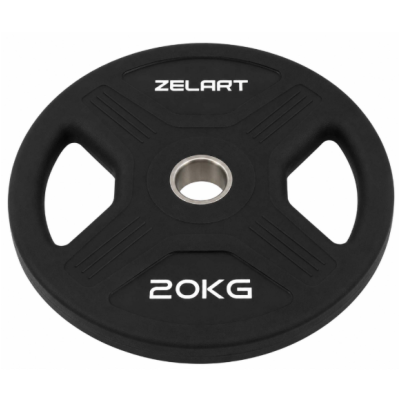 Блинчики диски TPU 2 Handle металлическая втулка Zelart TA-6996-20 ø51мм 20кг черный (TA-6996-20)