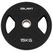 Блинчики диски TPU 2 Handle металлическая втулка Zelart TA-6996-15 ø51мм 15кг черный (TA-6996-15)