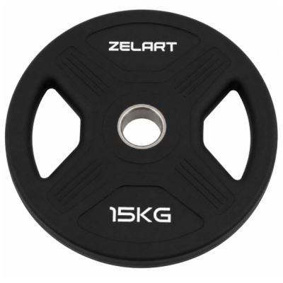Блинчики диски TPU 2 Handle металлическая втулка Zelart TA-6996-15 ø51мм 15кг черный (TA-6996-15)
