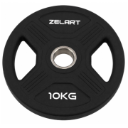 Блинчики диски TPU 2 Handle металлическая втулка Zelart TA-6996-10 ø51мм 10кг черный (TA-6996-10)