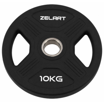 Блинчики диски TPU 2 Handle металлическая втулка Zelart TA-6996-10 ø51мм 10кг черный (TA-6996-10)