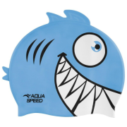 Шапка для плавания Aqua Speed ​​ZOO Pirana 9697 пиранья, бирюзовый Дит OSFM