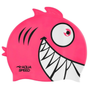 Шапка для плавання Aqua Speed ZOO Pirana 9698 піранья, рожевий Діт OSFM