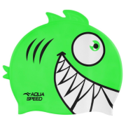Шапка для плавання Aqua Speed ZOO Pirana 9699 піранья, салатовий Діт OSFM