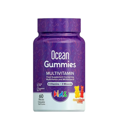 OCEAN GUMMIES MULTIVITAMIN 60 CHEWABLE GEL \ Оушен Мультивітамін жуйки, 60 жувальних капсул