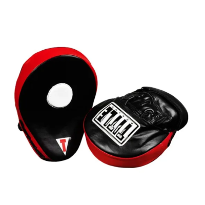 Лапи боксерські TITLE Boxing Incredi-Ball Leather Punch Mitts 2.0 - Black/Red