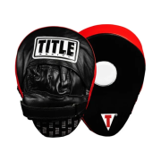 Лапы боксерские TITLE Boxing Incredi-Ball Leather Punch Mitts 2.0 - Black/Red