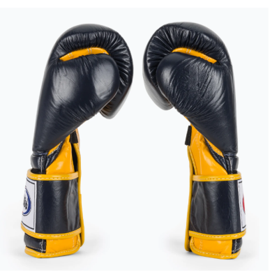 Боксерські рукавиці Fairtex BGV9 Mexican Blue/Yellow 10 унцій