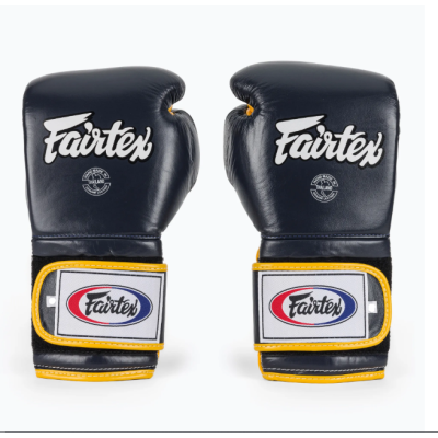 Боксерські рукавиці Fairtex BGV9 Mexican Blue/Yellow 10 унцій