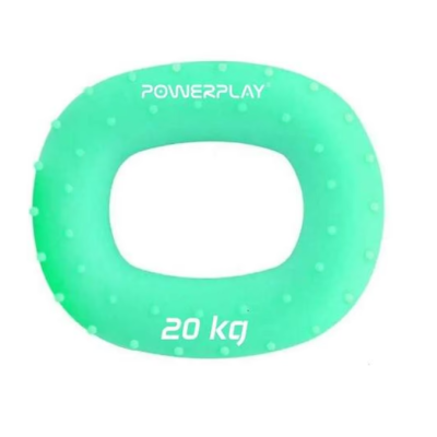 Эспандер кистевой силиконовый PowerPlay PP-4337 Hand Grip Medium 20 кг. Зеленый