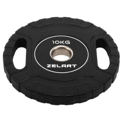 Блини диски CPU покриття 2 Handle металева втулка Zelart TA-3438-10 ø51мм 10кг чорний (TA-3438-10)