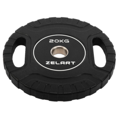 Блини диски CPU покриття 2 Handle металева втулка Zelart TA-3438-20 ø51мм 20кг чорний (TA-3438-20)