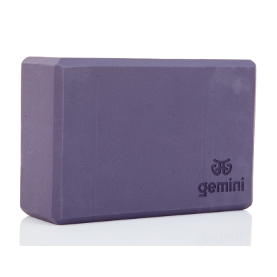 Блок для йоги Gemini Eva Pro 180грам 23х15х7, 5см (Бузково-Сірий) Gray GBK-1009