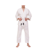 Кімоно дзюдо біле MATSA MA-0013  (х-б, р-р 000 (110 см) щільність 450г на м2