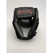 Шлем боксерский "Стандарт"/L/черный – экокожа