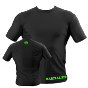 Футболка компресійна BERSERK тренувальна MARTIAL FIT black (S (44)) FC0011B