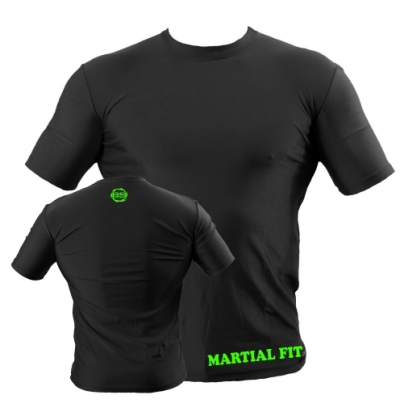 Футболка компресійна BERSERK тренувальна MARTIAL FIT black (S (44)) FC0011B