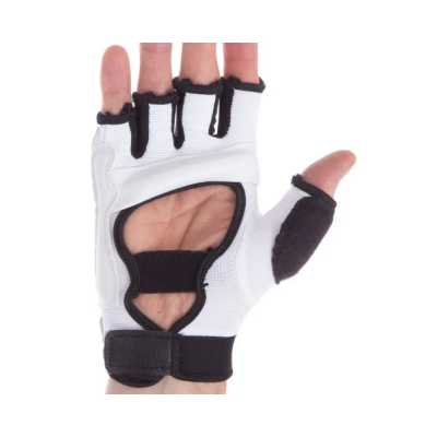 Накладки (рукавички) для таеквондо PU + PL BO-2016 W (М) WTF (р-р М, білий)