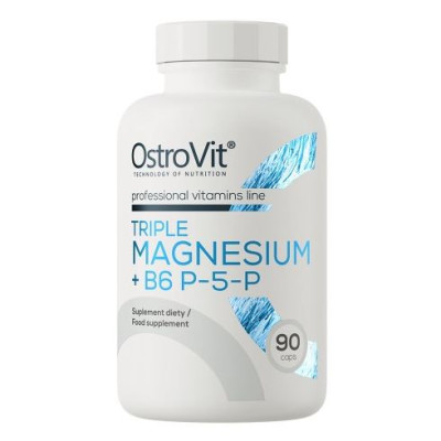 OstroVit - Triple Magnesium + B6 P-5-P (90 caps)