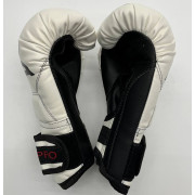Боксерські рукавиці PRО / 6oz. біло - чорні - екошкіра