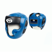 Боксерский шлем EV-26-2607-L(BLUE)кожа. 